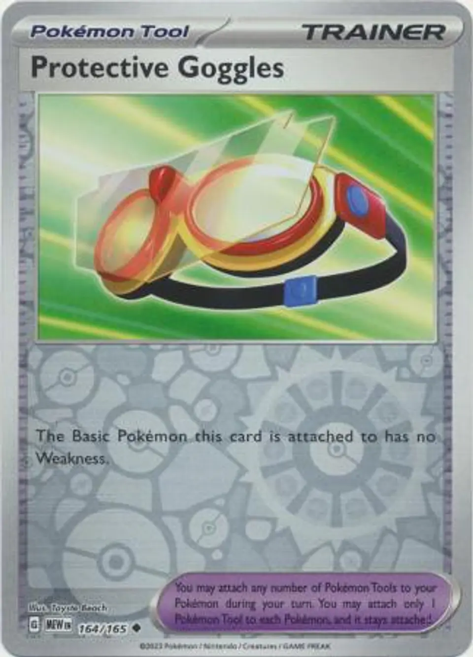 Protective Goggles - 164/165 - Uncommon Reverse Holo (Español) 1