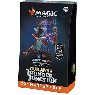 QUICK DRAW Outlaws of Thunder Junction Commander Deck Display (Producto en inglés)