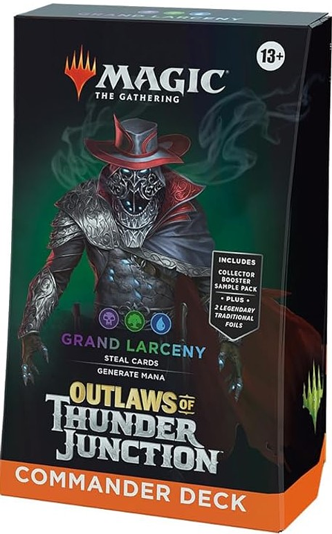 GRAND LARCENY Outlaws of Thunder Junction Commander Deck Display (Producto en inglés)