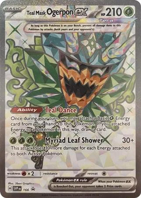 Pokemon TCG Teal Mask Ogerpon ex - SVP166 - Full Art Promo Ingles