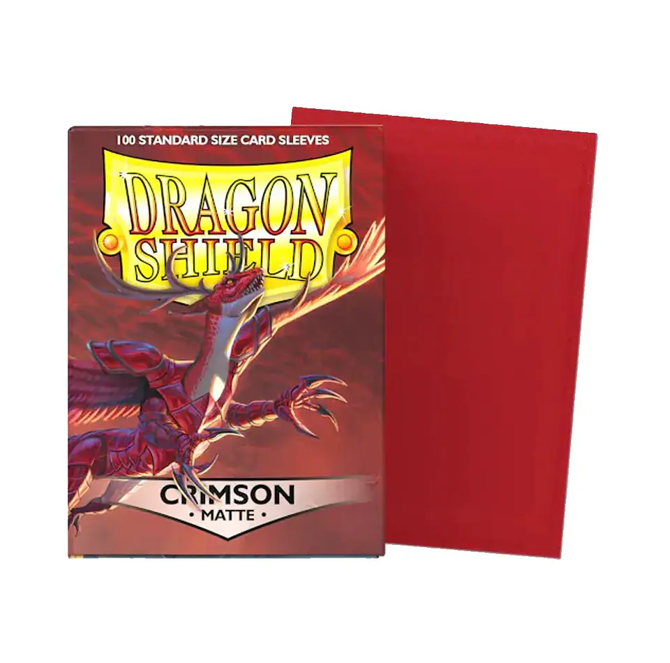 DRAGON SHIELD MATTE NORMAL 100 COLOR CRIMSON 3