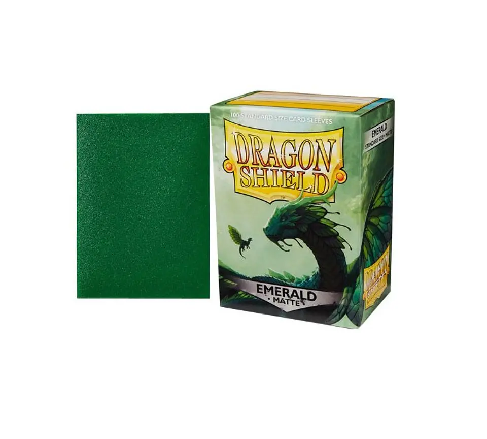 DRAGON SHIELD MATTE NORMAL 100 COLOR EMERALD 3
