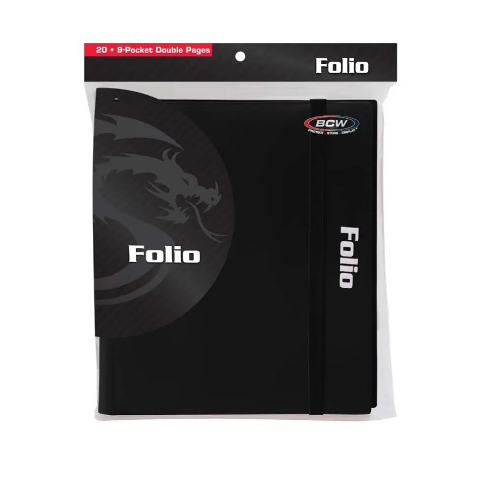 BCW Carpeta 360 cartas NEGRO 2