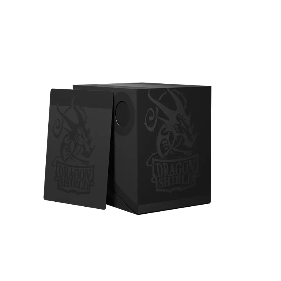 DRAGON SHIELD - DOUBLE SHELL - DECK BOX SHADOW BLACK 1