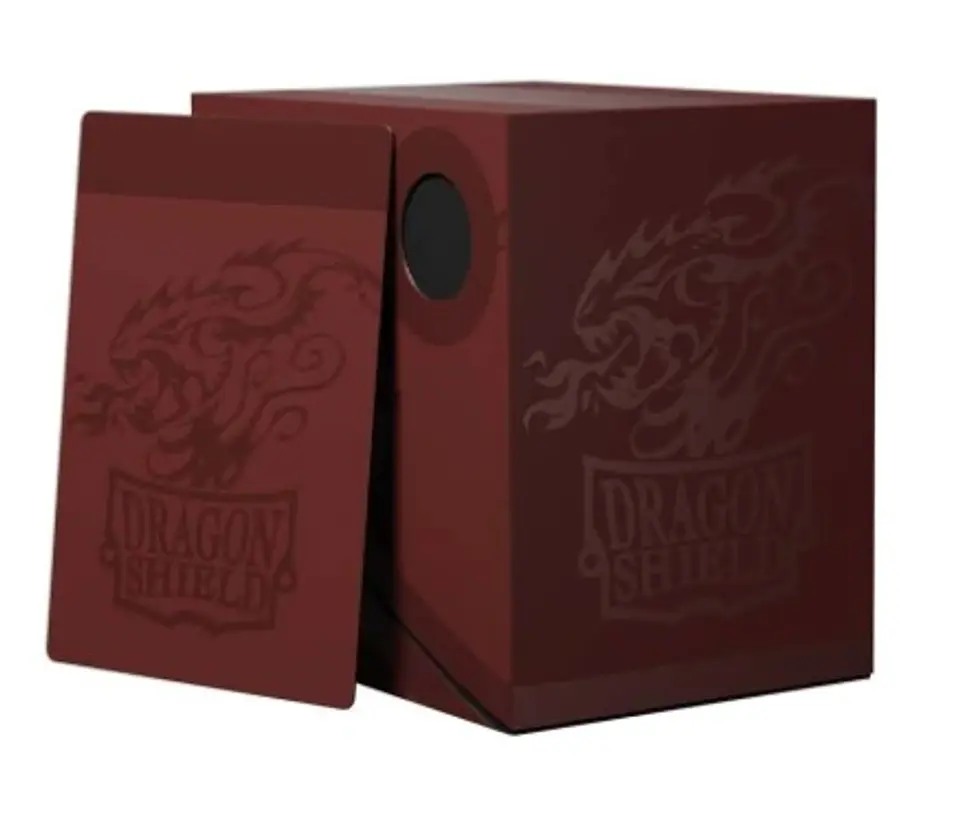 DRAGON SHIELD - DOUBLE SHELL - DECK BOX BLOOD RED 1
