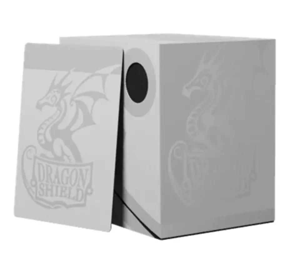 DRAGON SHIELD - DOUBLE SHELL- DECK BOX ASHEN WHITE 1