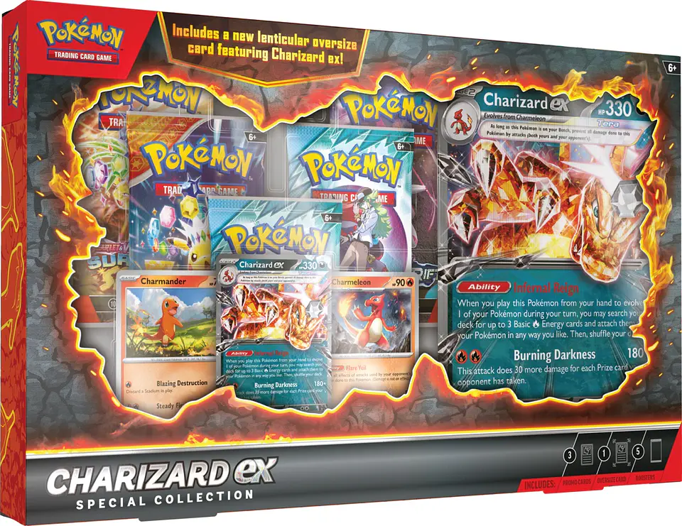 POKEMON TCG CHARIZARD EX SPECIAL COLLECTION ESPAÑOL 1