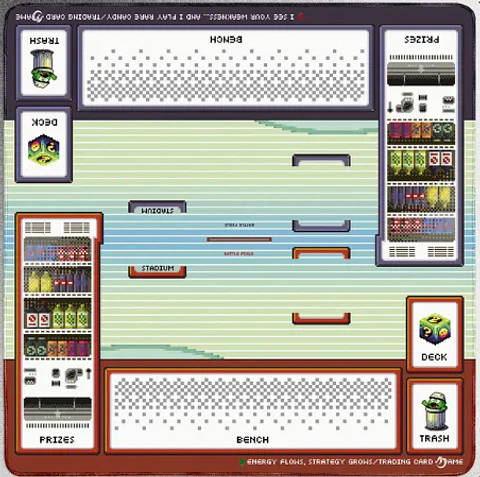 PLAYMAT DOS JUGADORES 60x60 CM pokémon + Bolsa de Almacenamiento