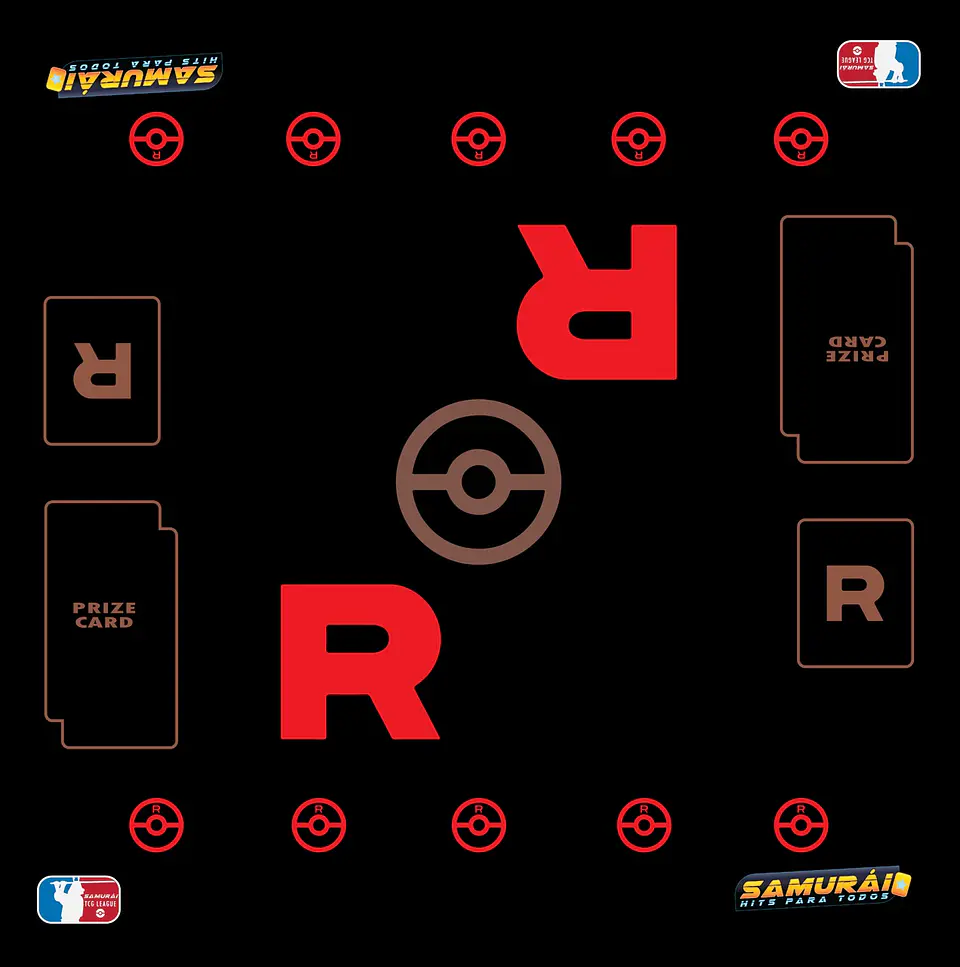 PLAYMAT DOS JUGADORES 60x60 CM pokémon Rocket 1