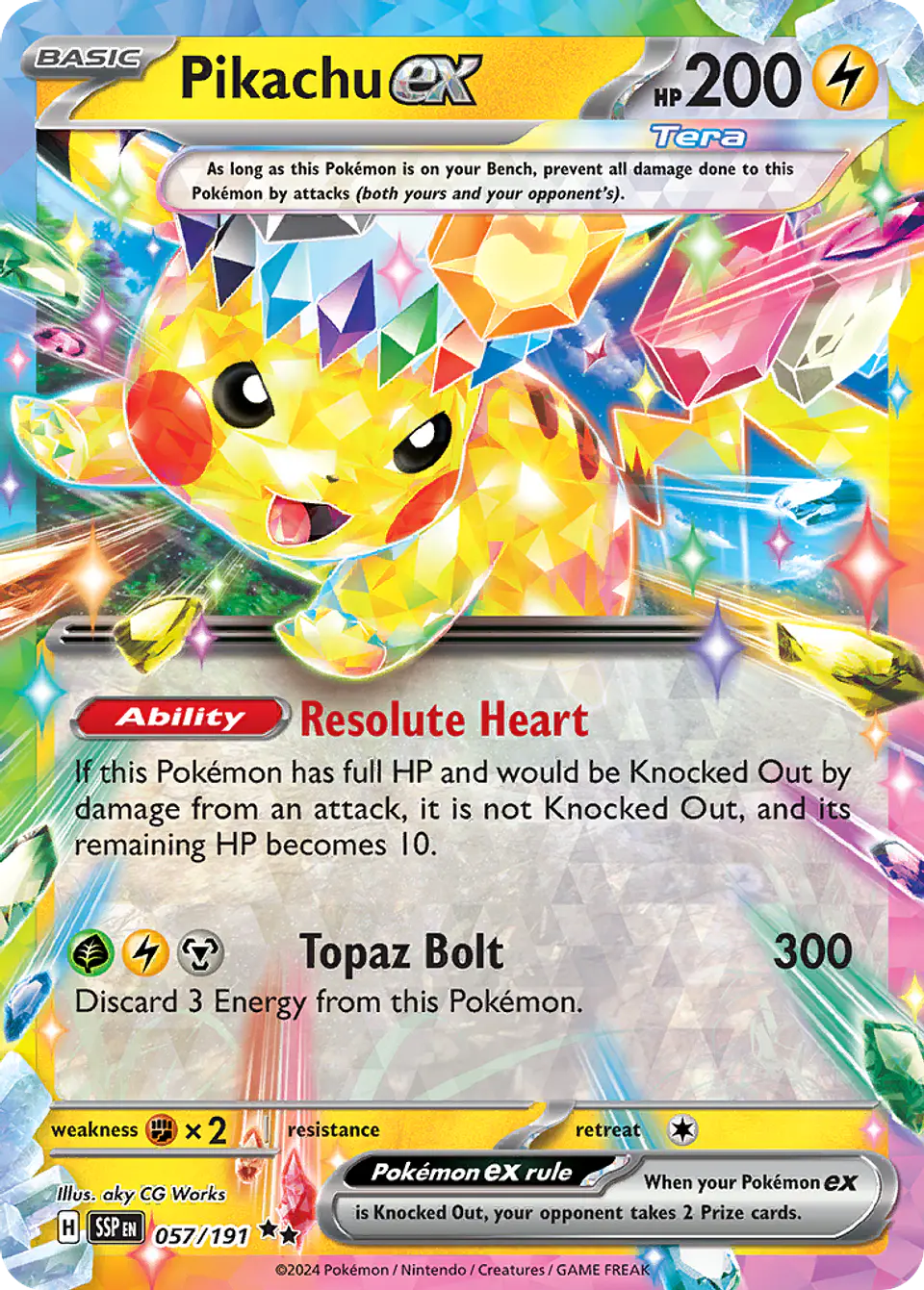 Pikachu ex - Ingles 1