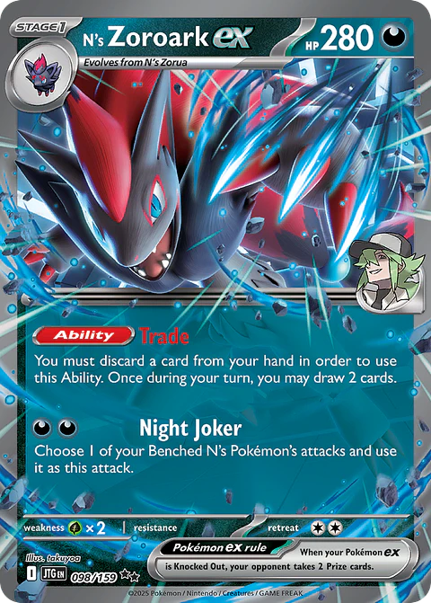Pokemon TCG N's Zoroark ex - Ingles