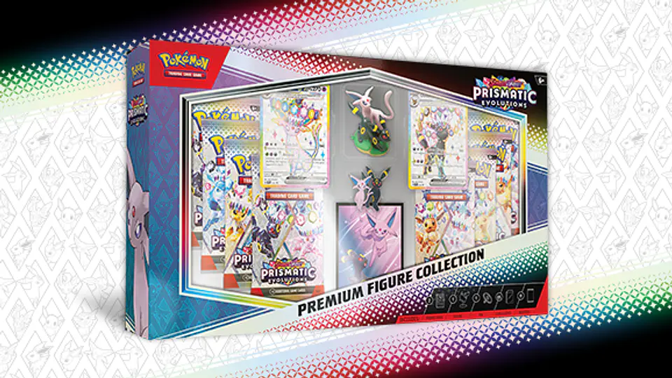Case Sellado (x6)Pokemon TCG Prismatic Evolutions Premium Figure Collection Ingles 1