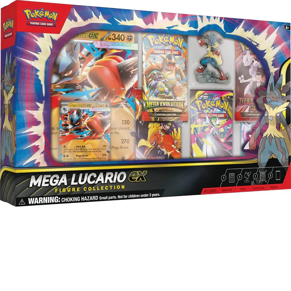 Pokemon TCG Mega Lucario ex Figure Collection Inglés 1