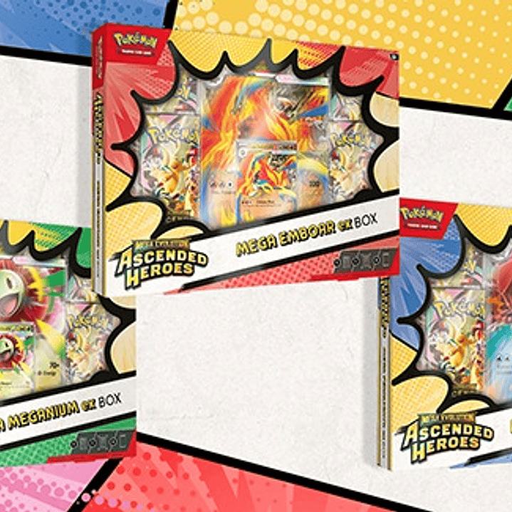 [Preventa 24 de abril 2026] POKEMON TCG MEGA EVOLUTION - ASCENDED HEROES MEGA EX BOX ENGLISH (envío y entregas al azar)