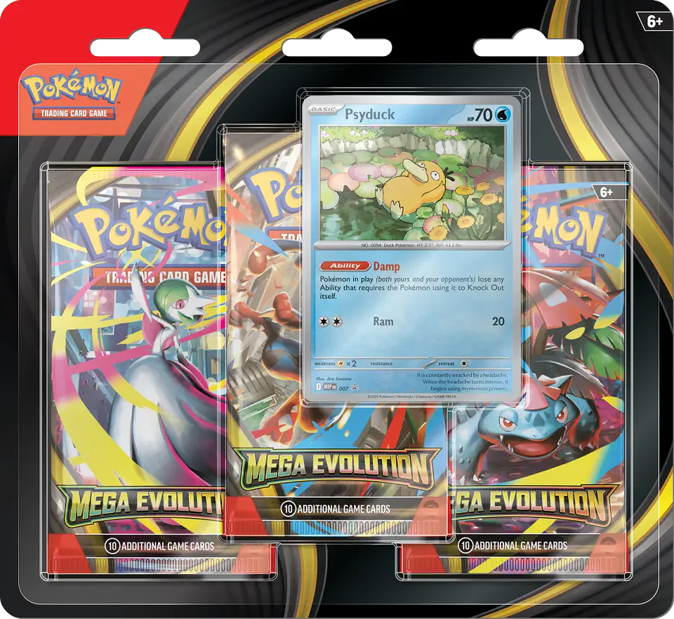 Blister (Psyduck) Mega evolution Pokemon TCG – Español – Edición Coleccionista 1