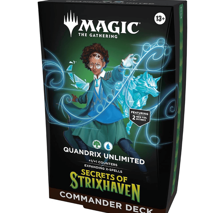 PREVENTA Secrets of Strixhaven Commander Deck - Quandrix Unlimited INGLES