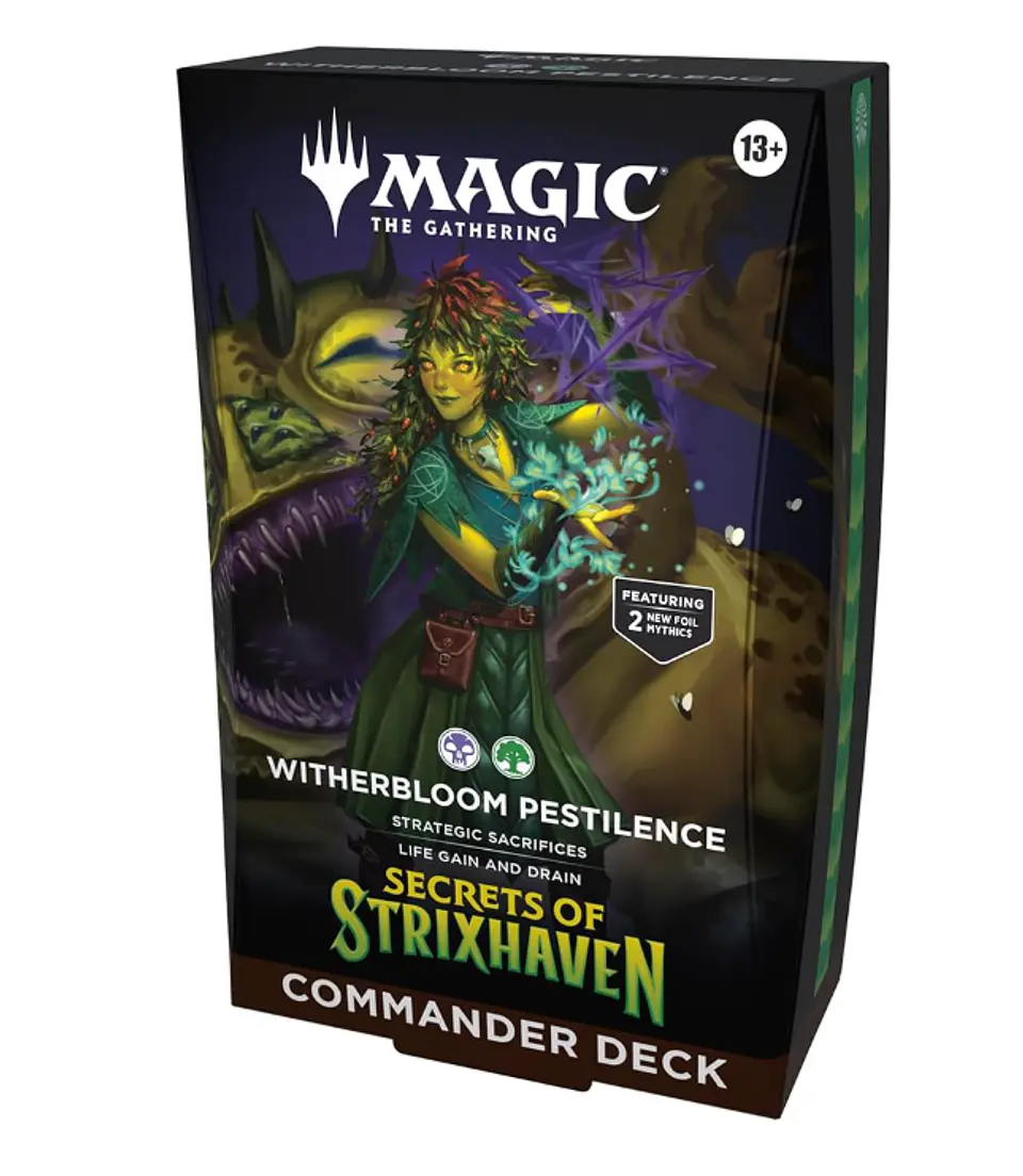 PREVENTA Secrets of Strixhaven Commander Deck - Witherbloom Pestilence INGLES 1