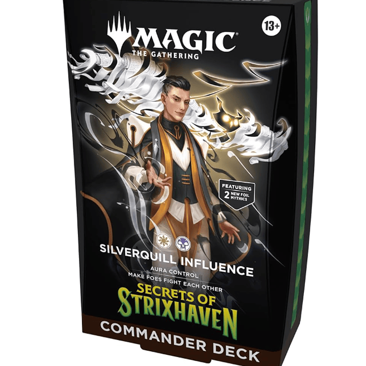 PREVENTA Secrets of Strixhaven Commander Deck - Silverquill Influence INGLES