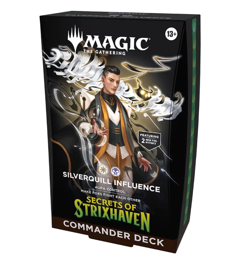 PREVENTA Secrets of Strixhaven Commander Deck - Silverquill Influence INGLES 1
