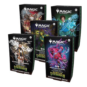 PREVENTA MTG The Gathering Secrets of Strixhaven Commander Deck Bundle - Incluye los 5 INGLES