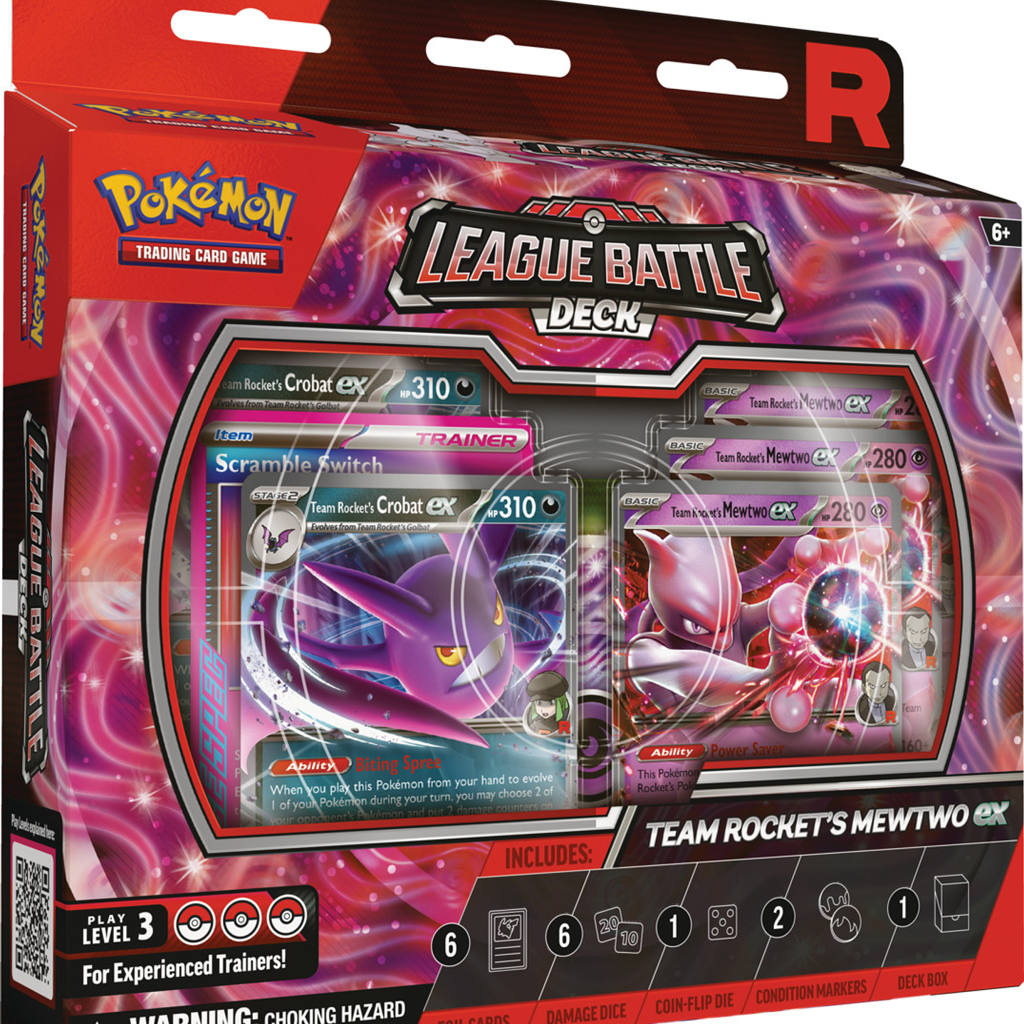 Pokemon TCG: Team Rocket’s Mewtwo ex League Battle Deck INGLÉS