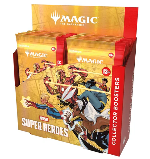 PREVENTA MTG Marvel Super Heroes Collector Booster Box x12