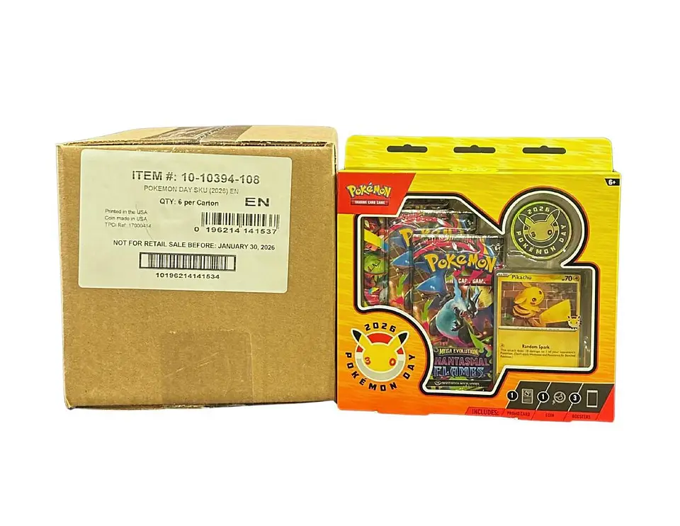 [Preventa 20 de febrero 2026] CASE SELLADO POKEMON TCG POKEMON DAY 2026 COLLECTION ENGLISH (6 unidades) 1