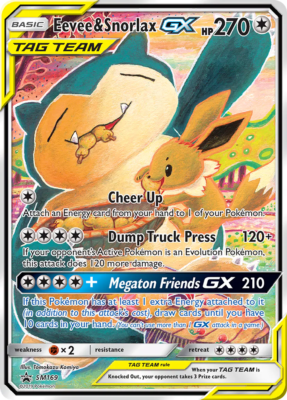 Eevee & Snorlax-GX - SM169/248 (Español)  1