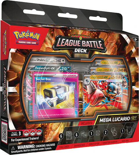 [PREVENTA 22 MAYO 2026] POKEMON TCG MEGA LUCARIO EX LEAGUE BATTLE DECK ENGLISH