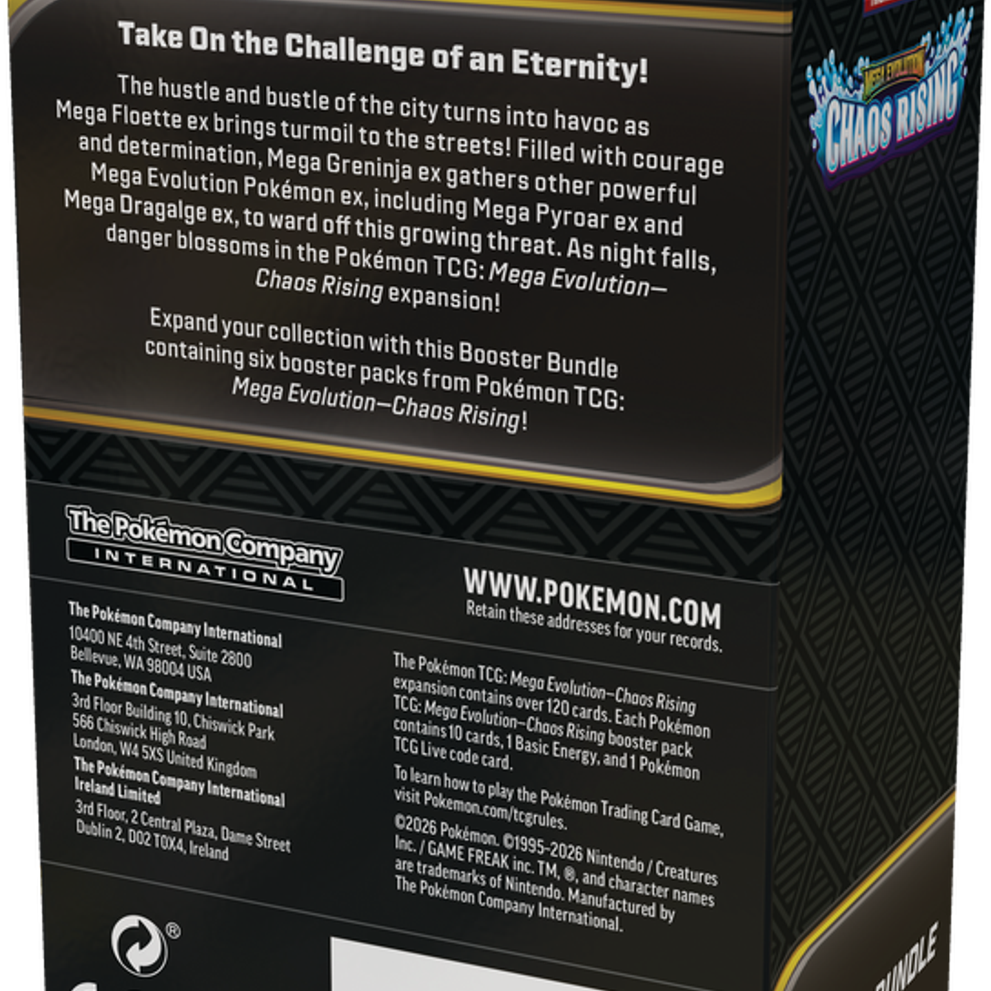 [PREVENTA 22 MAYO 2026] POKEMON TCG MEGA EVOLUTION - CHAOS RISING - BOOSTER BUNDLE ENGLISH 2