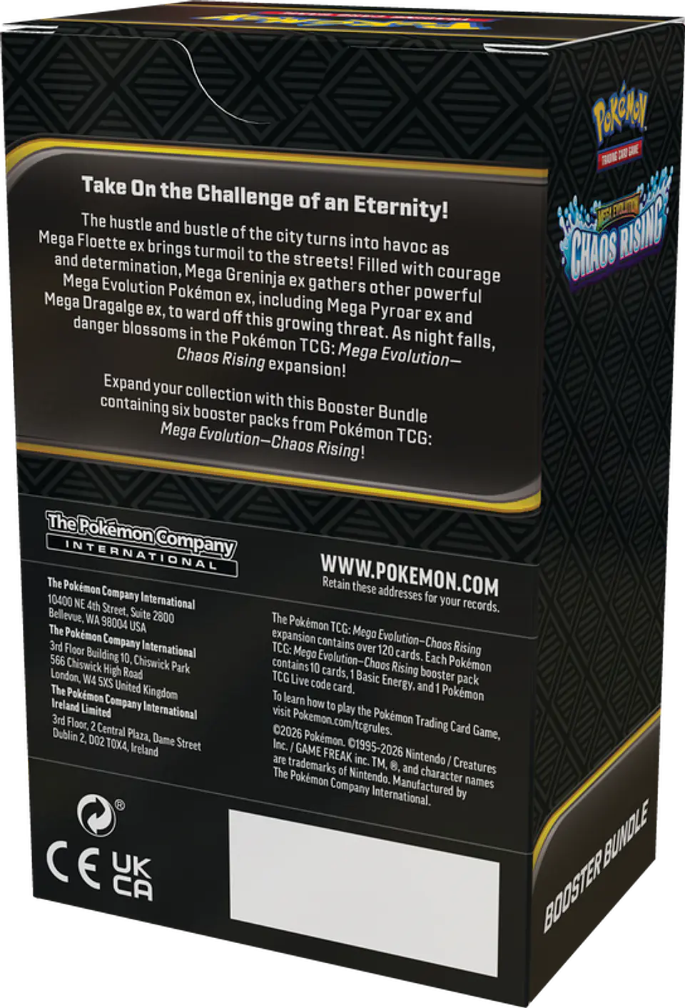 [PREVENTA 22 MAYO 2026] POKEMON TCG MEGA EVOLUTION - CHAOS RISING - BOOSTER BUNDLE ENGLISH 2