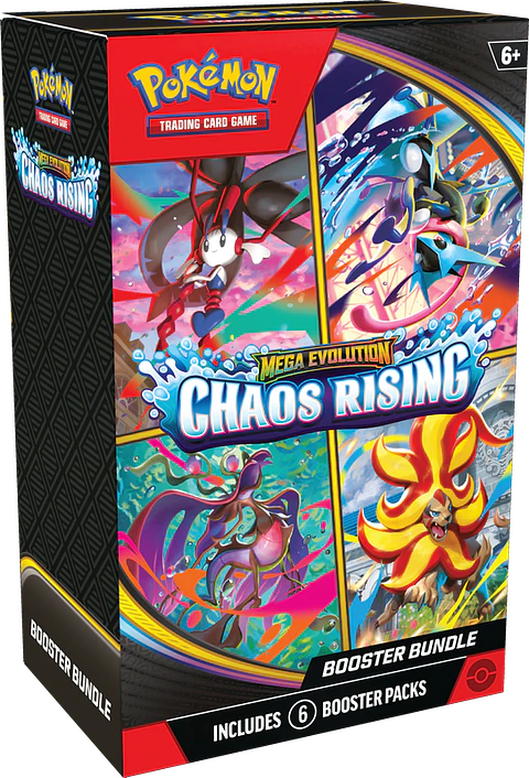 [PREVENTA 22 MAYO 2026] POKEMON TCG MEGA EVOLUTION - CHAOS RISING - BOOSTER BUNDLE ENGLISH