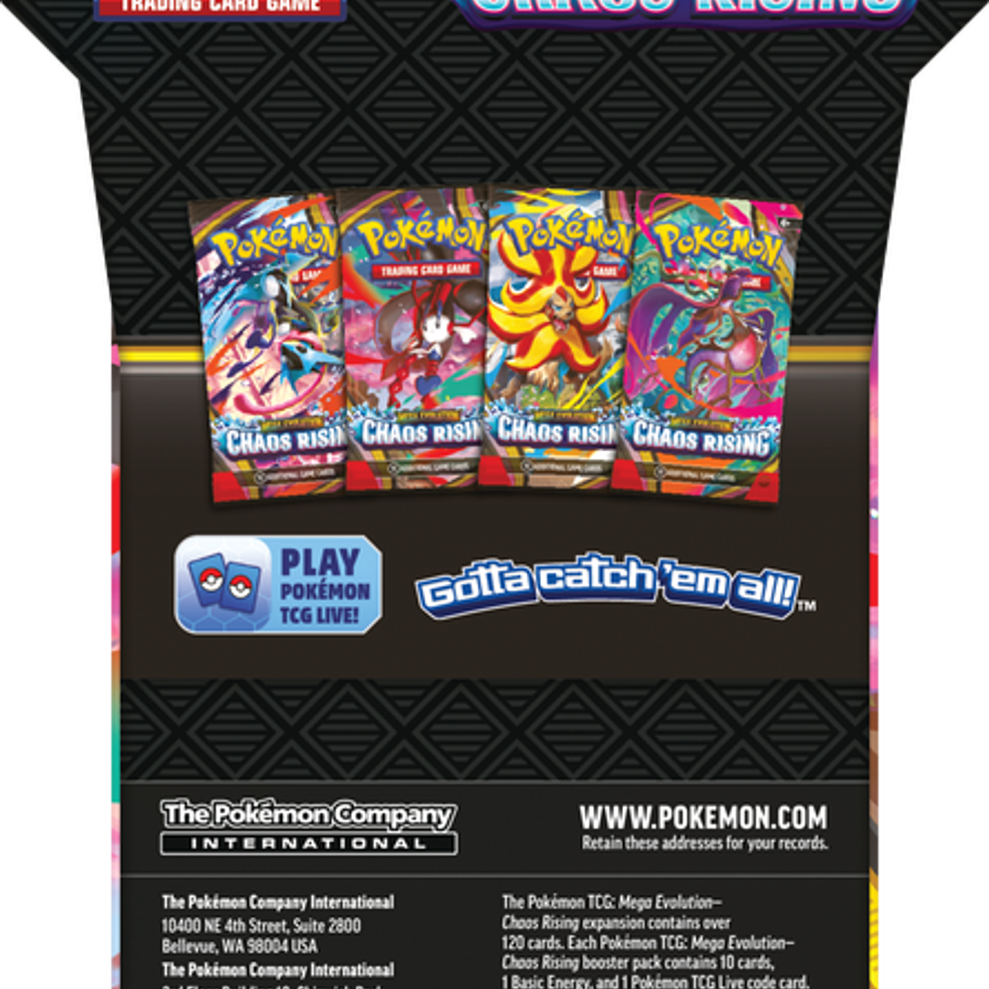 [PREVENTA 22 MAYO 2026] POKEMON TCG MEGA EVOLUTION - CHAOS RISING - SLEEVED BOOSTER ENGLISH 5