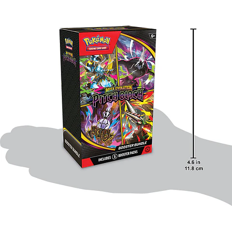 [PREVENTA 17 DE JULIO 2026] POKEMON TCG MEGA EVOLUTION - PITCH BLACK - BOOSTER BUNDLE ENGLISH