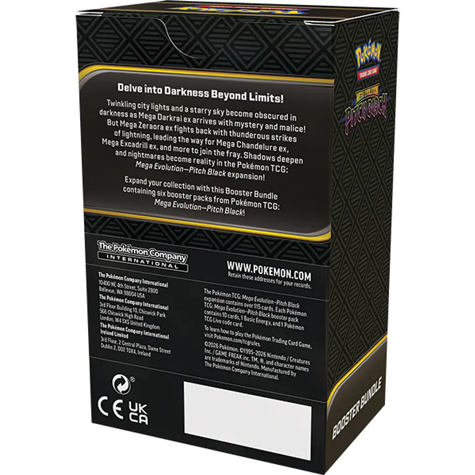 [PREVENTA 17 DE JULIO 2026] POKEMON TCG MEGA EVOLUTION - PITCH BLACK - BOOSTER BUNDLE ENGLISH 2