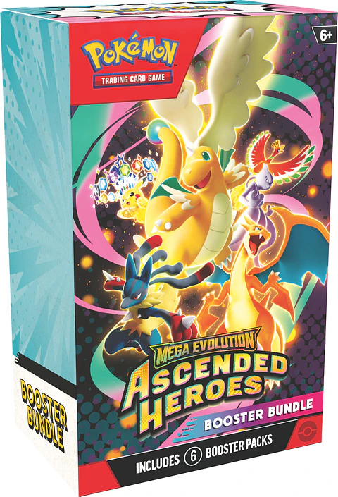 CASE SELLADO Pokemon TCG Mega Evolution - Ascended Heroes Booster Bundle Español (25 unidades)