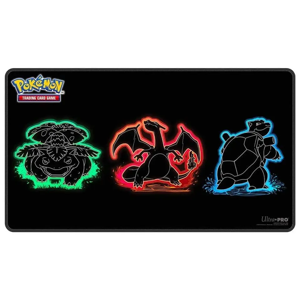 PKMN Playmat: Pokemon Foil- Neon Kanto 1