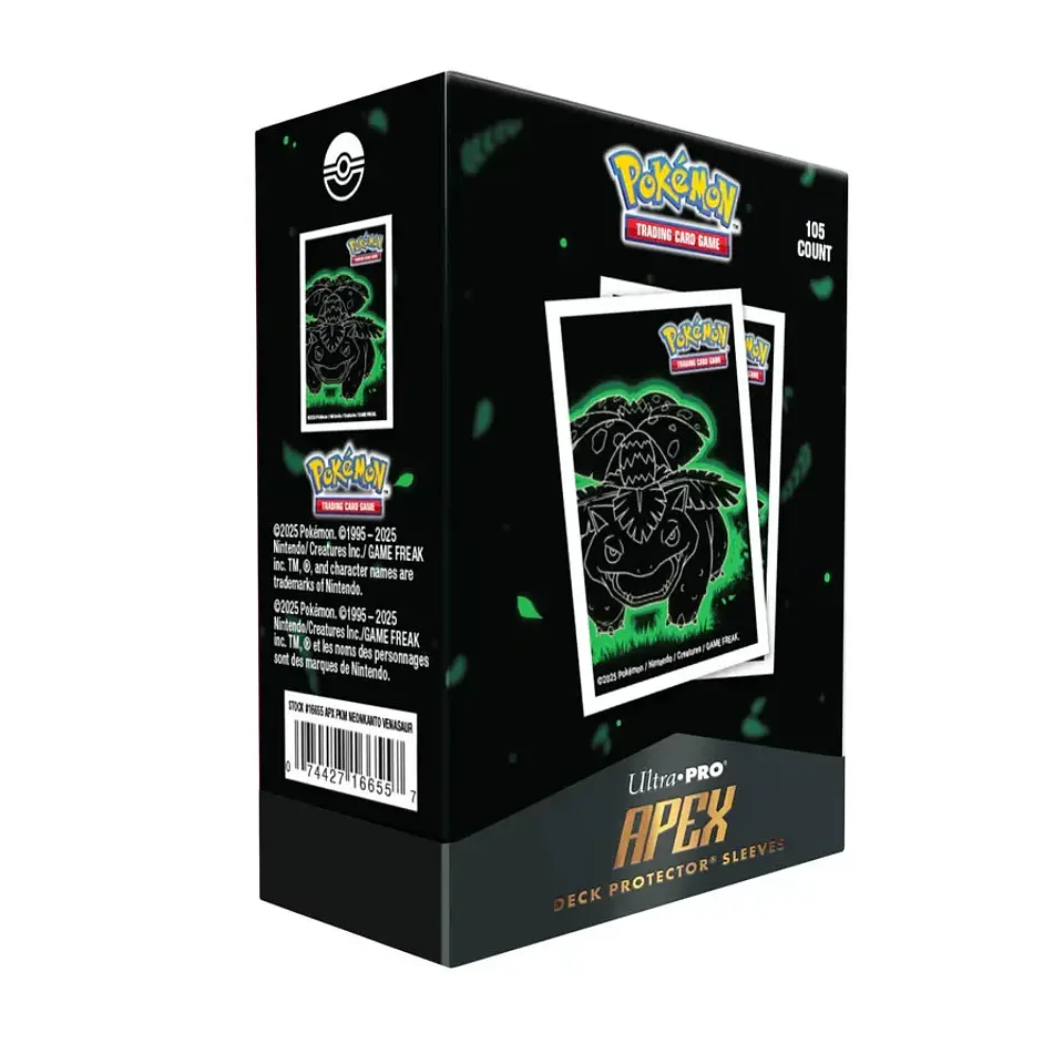 Deck Protectors: Pokemon Apex- Neon Kanto- Venusaur (105ct) 2