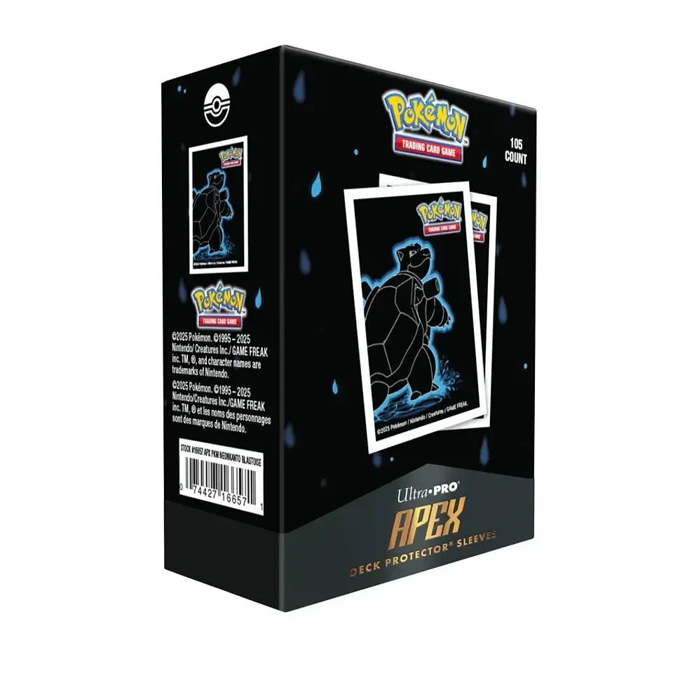 Deck Protectors: Pokemon Apex- Neon Kanto- Blastoise (105ct) 3