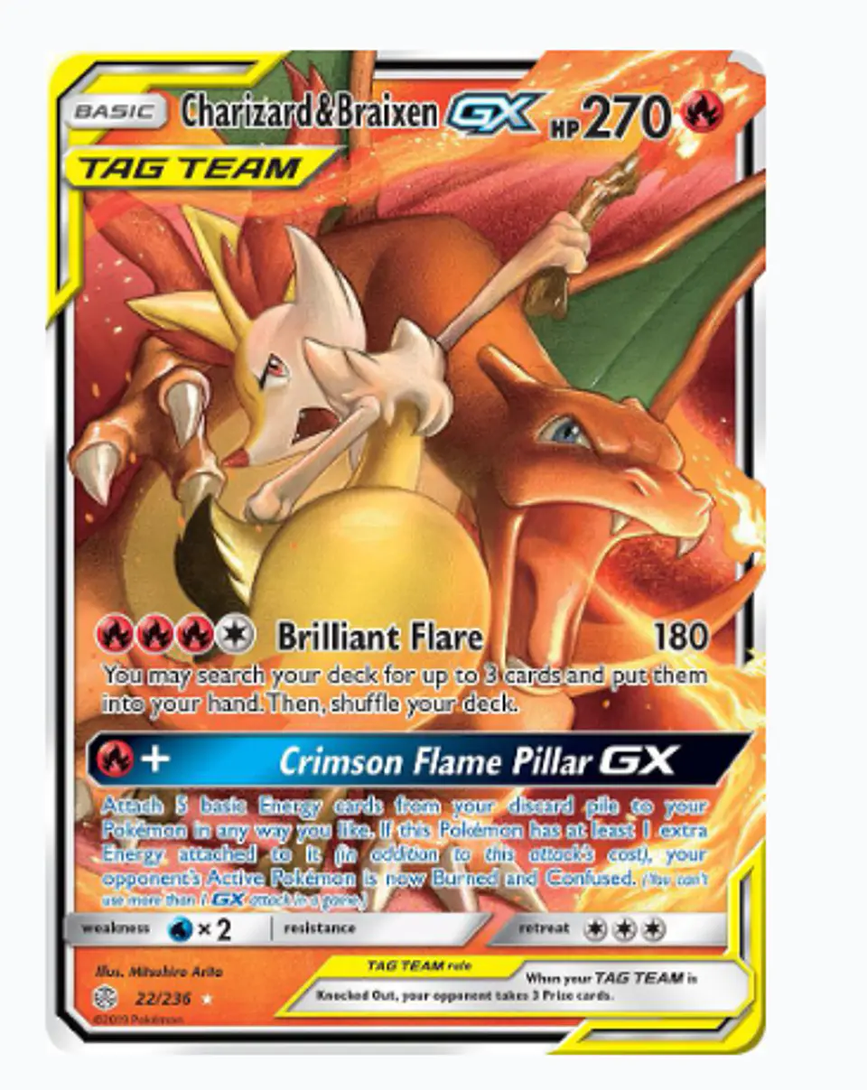 Charizard & Braixen GX INGLÉS 1