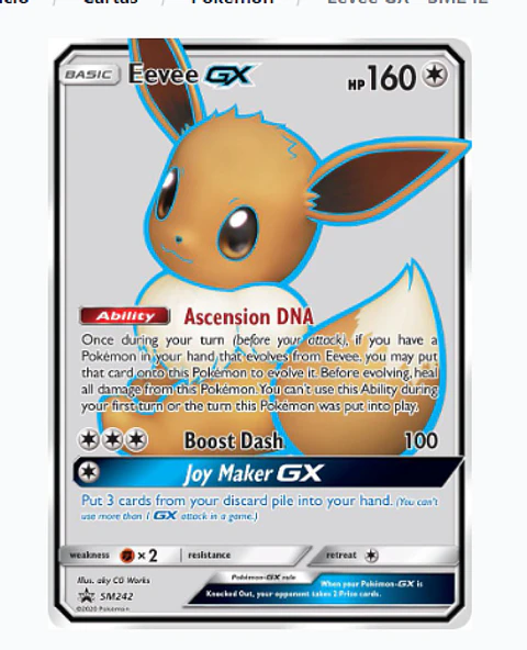 Eevee GX - SM242 INGLÉS