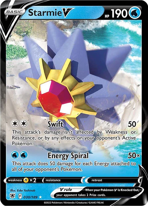 Pokemon TCG Starmie V 030/189 Ingles