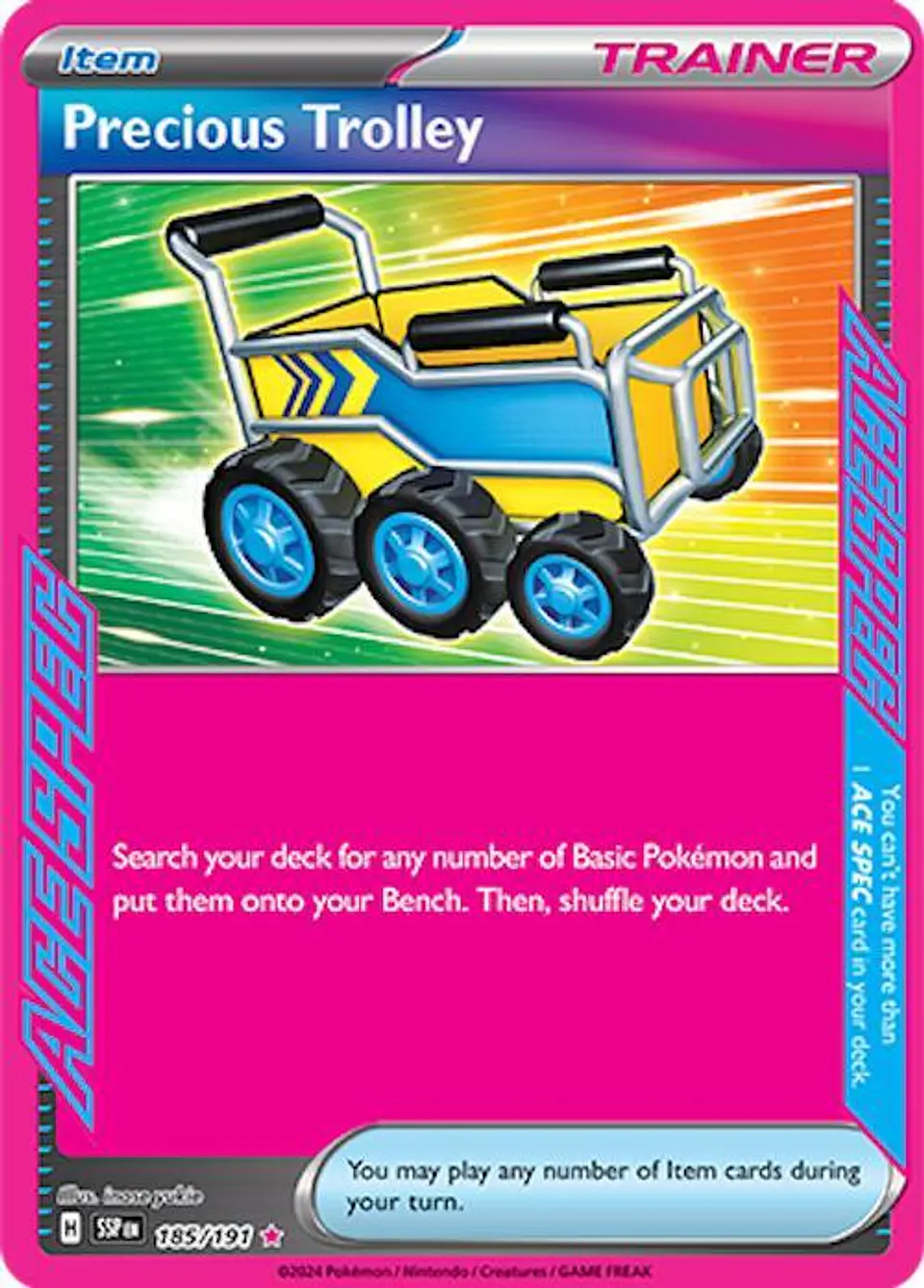 Pokemon TCG Precious Trolley 185/191 Ingles 1