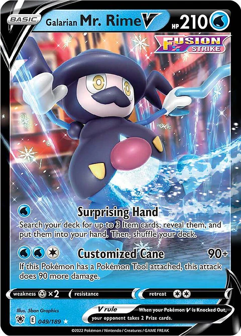 Pokemon TCG Galarian Mr. Rime V 049/189 Español