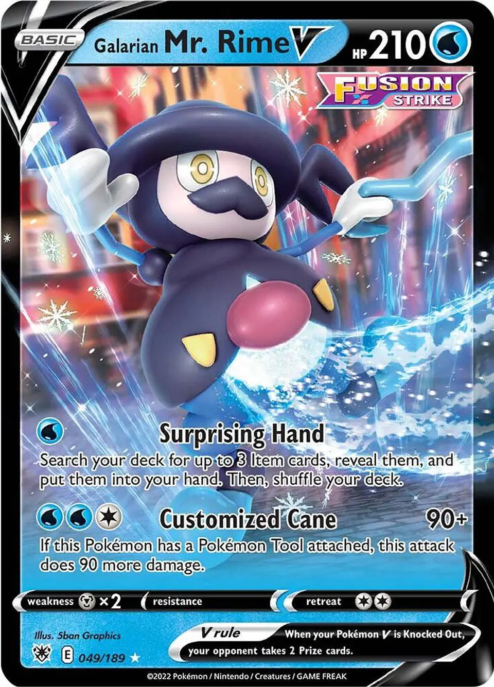 Pokemon TCG Galarian Mr. Rime V 049/189 Español 1