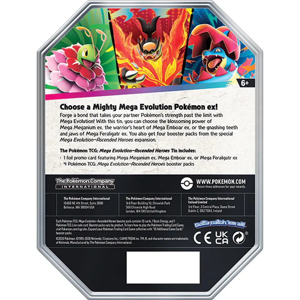 [PREVENTA 28 AGOSTO 2026] Pokemon TCG Mega Evolution 02.5 Ascended Heroes Tin INGLES 7