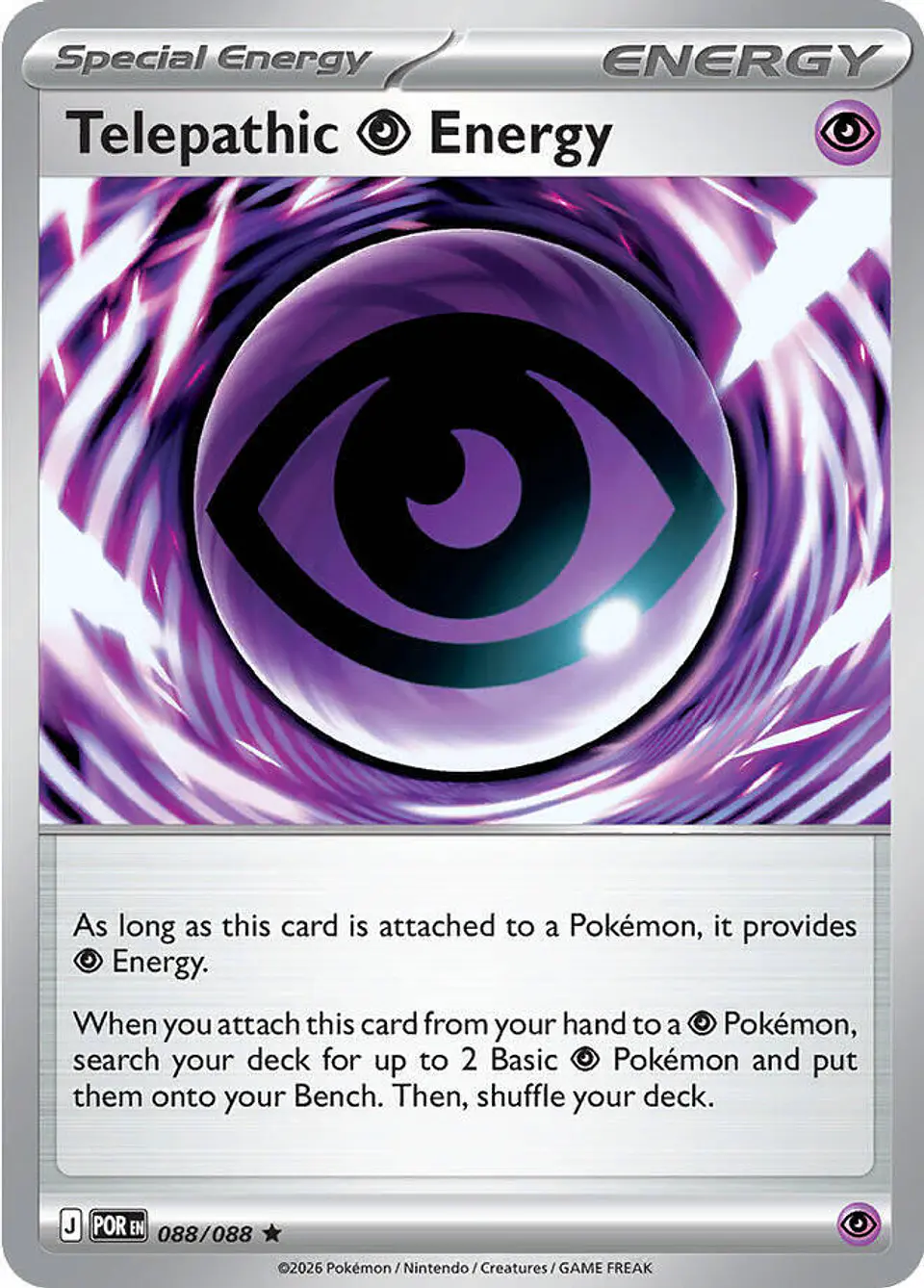 Pokemon TCG Telepathic Psychic Energy Ingles 1
