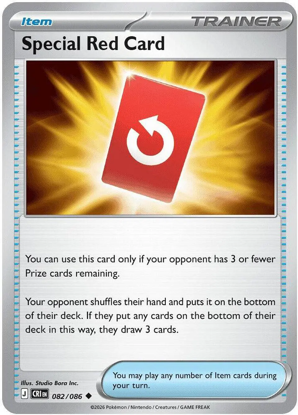 Pokemon TCG Special Red Card - 082/086 Ingles 1