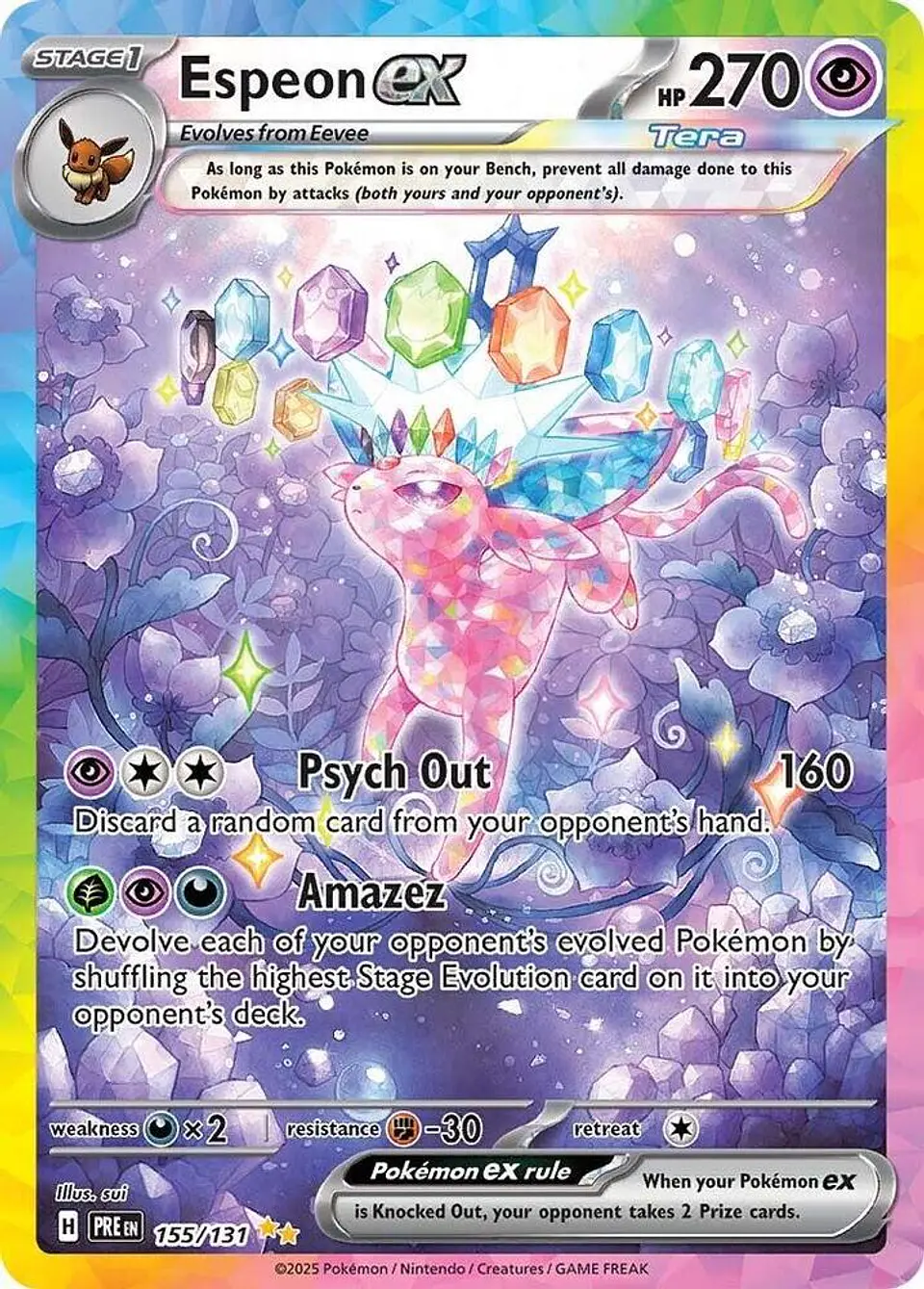 Pokemon TCG Espeon ex - 155/131 Ingles 1