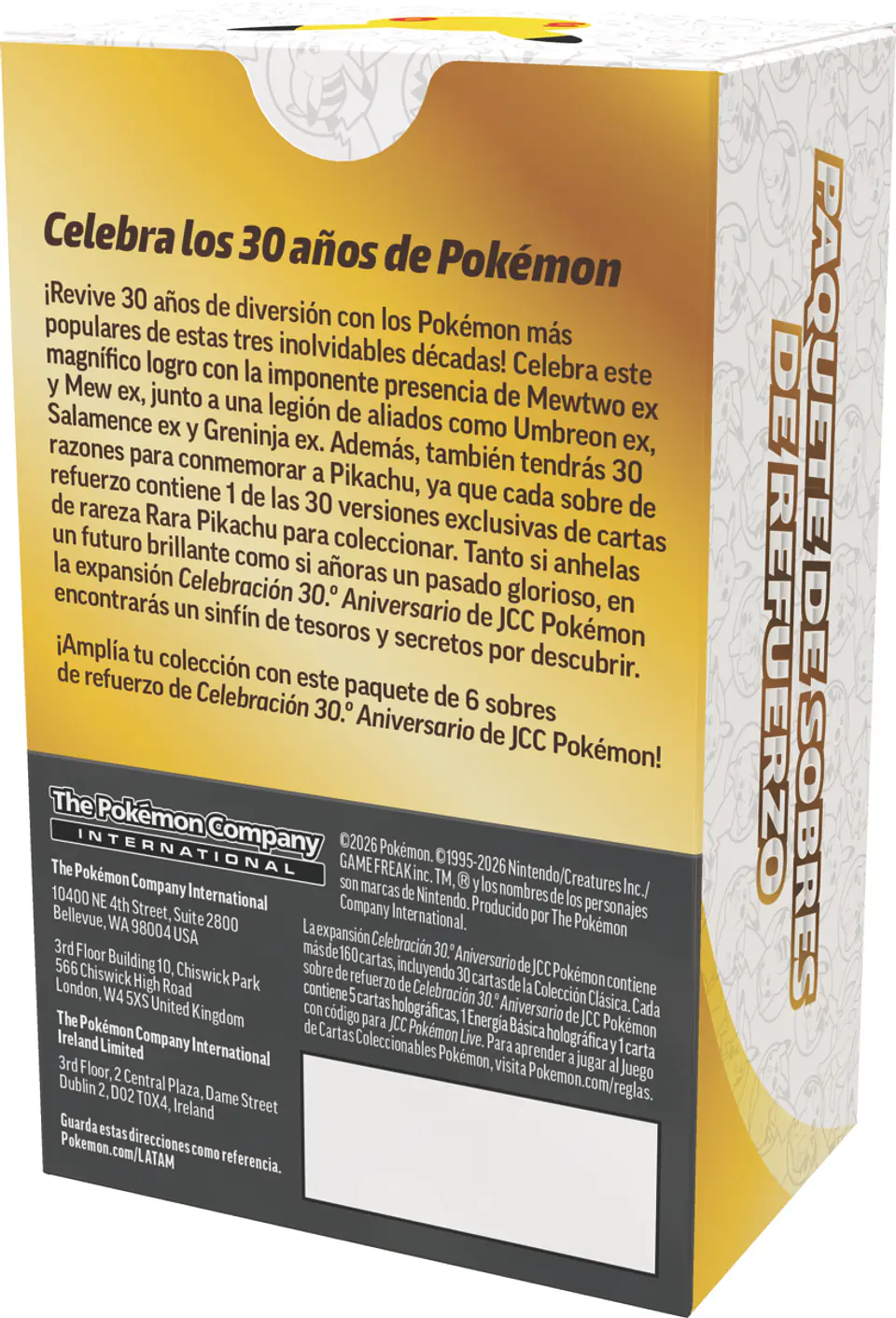 [LANZAMIENTO 2 DE OCTUBRE 2026] POKEMON TCG 30TH CELEBRATION - BOOSTER BUNDLE ENGLISH 2